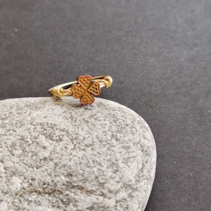 Legyen szerencséd... Sárgaréz gyűrű  - ékszer - gyűrű - fonódó gyűrű - Meska.hu