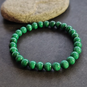 Malachit karkötő - ékszer - karkötő - gyöngyös karkötő - Meska.hu