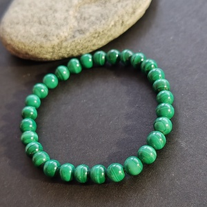 Malachit karkötő - ékszer - karkötő - gyöngyös karkötő - Meska.hu