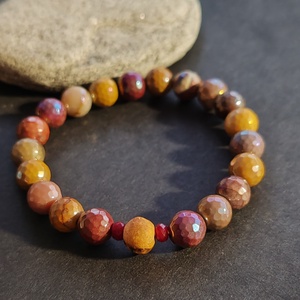 Illatos karkötő... mokait jáspis - palo santo - Meska.hu