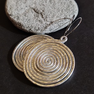 Óriás csiga... alumínium fülbevaló  - ékszer - fülbevaló - lógó fülbevaló - Meska.hu