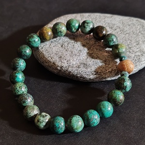 Illatos karkötő... afrikai türkiz - palo santo - ékszer - karkötő - gyöngyös karkötő - Meska.hu