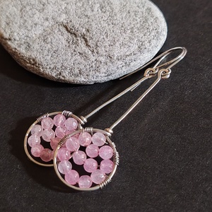 Teniszütő... achát fülbevaló  - Meska.hu