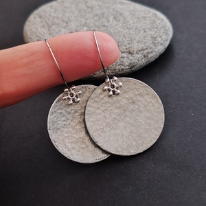 Alumínium korong fülbevaló  - Meska.hu