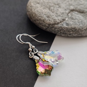 Kristály fülbevaló - ékszer - fülbevaló - lógó fülbevaló - Meska.hu