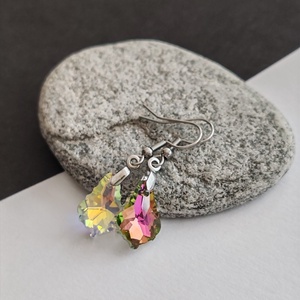 Kristály fülbevaló - ékszer - fülbevaló - lógó fülbevaló - Meska.hu