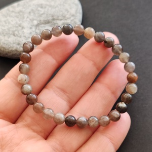 Fekete holdkő karkötő - ékszer - karkötő - gyöngyös karkötő - Meska.hu