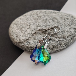 Kristály fülbevaló - ékszer - fülbevaló - lógó fülbevaló - Meska.hu