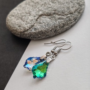 Kristály fülbevaló - ékszer - fülbevaló - lógó fülbevaló - Meska.hu