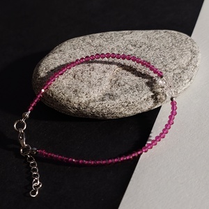 Minidesign... herkimer gyémánt - cirkónia karkötő  - ékszer - karkötő - gyöngyös karkötő - Meska.hu