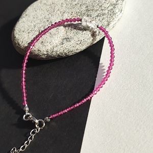 Minidesign... herkimer gyémánt - cirkónia karkötő  - ékszer - karkötő - gyöngyös karkötő - Meska.hu