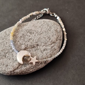 Minidesign... hold csillag  karkötő - ékszer - karkötő - gyöngyös karkötő - Meska.hu