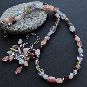 Drazsé nyaklánc  - ékszer - nyaklánc - gyöngyös nyaklánc - Meska.hu