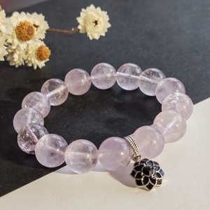 Ametiszt karkötő - Meska.hu