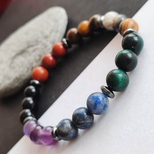 Csakra karkötő, Ékszer, Karkötő, Gyöngyös karkötő, Ékszerkészítés, MESKA