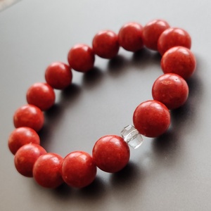 Szivacskorall karkötő  - ékszer - karkötő - ásványkarkötő - Meska.hu