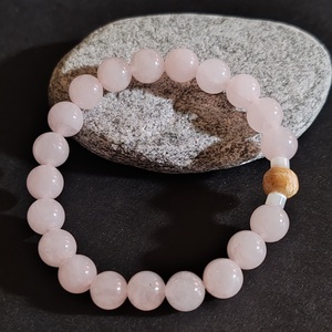 Illatos karkötő... rózsakvarc - palo santo - Meska.hu