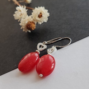 Piri... achát fülbevaló  - ékszer - fülbevaló - lógó fülbevaló - Meska.hu