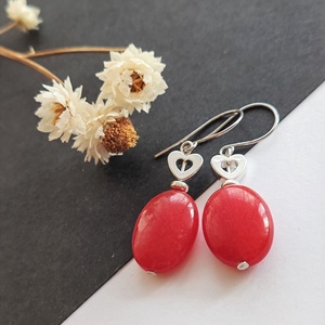 Piri... achát fülbevaló  - ékszer - fülbevaló - lógó fülbevaló - Meska.hu