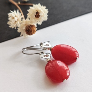 Piri... achát fülbevaló  - ékszer - fülbevaló - lógó fülbevaló - Meska.hu