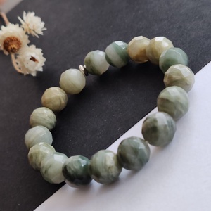 Szerpentin kvarc karkötő  - ékszer - karkötő - gyöngyös karkötő - Meska.hu
