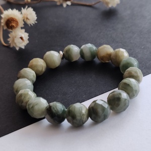 Szerpentin kvarc karkötő , Ékszer, Karkötő, Gyöngyös karkötő, Ékszerkészítés, MESKA