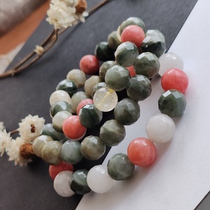 Szerpentin kvarc karkötő  - ékszer - karkötő - gyöngyös karkötő - Meska.hu