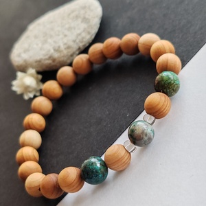 Szantálfa - kvantum kvattro - hegyikristály karkötő - Meska.hu