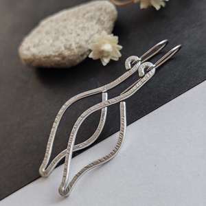 Levél... alumínium fülbevaló  - Meska.hu