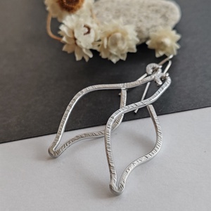 Levél... alumínium fülbevaló  - ékszer - fülbevaló - lógó fülbevaló - Meska.hu