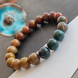 Indiai achát karkötő , Ékszer, Karkötő, Gyöngyös karkötő, Ékszerkészítés, MESKA