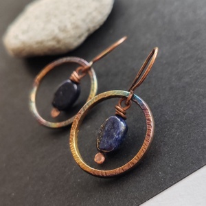 Szivárványos lápisz fülbevaló  - Meska.hu