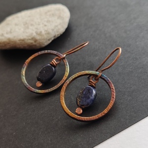 Szivárványos lápisz fülbevaló  - ékszer - fülbevaló - lógó fülbevaló - Meska.hu