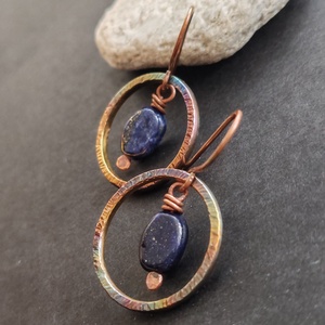 Szivárványos lápisz fülbevaló  - ékszer - fülbevaló - lógó fülbevaló - Meska.hu