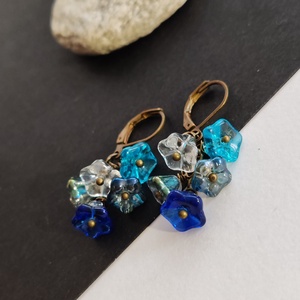 Apró virágok fülbevaló  - Meska.hu