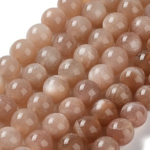 Simplicity - barackszínű holdkő karkötő 8 mm - ékszer - karkötő - gyöngyös karkötő - Meska.hu