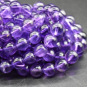 Simplicity - ametiszt fülbevaló 8 mm - ékszer - fülbevaló - lógó fülbevaló - Meska.hu