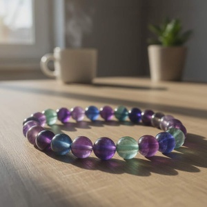 Simplicity - fluorit karkötő 8 mm - ékszer - karkötő - gyöngyös karkötő - Meska.hu