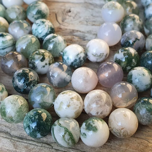 Simplicity - fa achát karkötő 8 mm - ékszer - karkötő - gyöngyös karkötő - Meska.hu