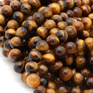 Bőség - tigrisszem és aventurin karkötő 8 mm - ékszer - karkötő - gyöngyös karkötő - Meska.hu