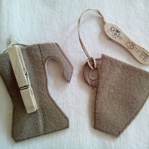 Békekávés könyvjelző és receptjelölő (capuccino) - otthon & életmód - papír, írószer - Meska.hu