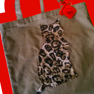 Csak Macska szatyor - Bag-a-tel kollekció - táska & tok - bevásárlás & shopper táska - shopper, textiltáska, szatyor - Meska.hu
