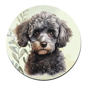 Kis szürke uszkár portré mintás bögre alátét, , , MESKA