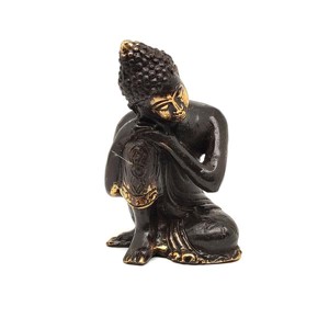 Réz figura Buddha megpihenő óarany 8x5cm - Meska.hu