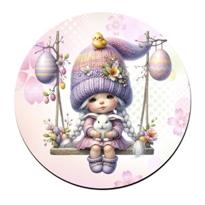 Hintázós Húsvéti manólány csibével bögre alátét, , , MESKA