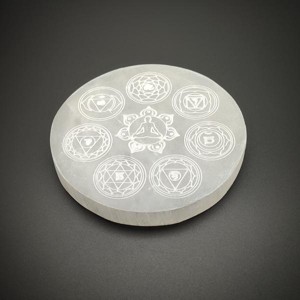 Szelenit csakra korong A minőség 10 cm - Meska.hu