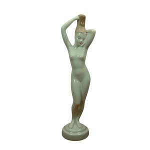 Vintage női akt porcelán szobor, Mid century porcelán, női akt, vintage dekoráció, Aquincum porcelán szobor - művészet - szobor - kerámia - Meska.hu
