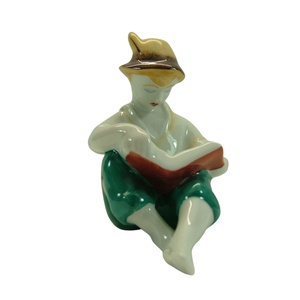 Hollóházi vintage porcelán, Mid century porcelán fiú szobor, vintage porcelán dekoráció, Hollóházi porcelán,  , Művészet, Szobor, Kerámia, Kerámia, MESKA