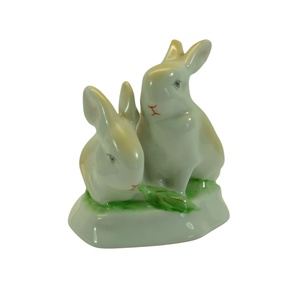 Vintage porcelán, Hollóházi porcelán nyuszik,  - Meska.hu