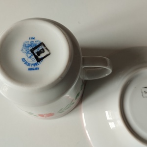 Vintage Alföldi porcelán 6 személyes kávéskészlet magyaros virágos mintás kávés csésze és kistányér  - otthon & életmód - konyhafelszerelés, tálalás - tálalás - teás- és kávés pohár, készlet - Meska.hu
